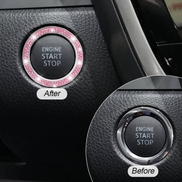 Pink Rhinestone Bling Car Accessories Barbiecore - Picture 2 of 9